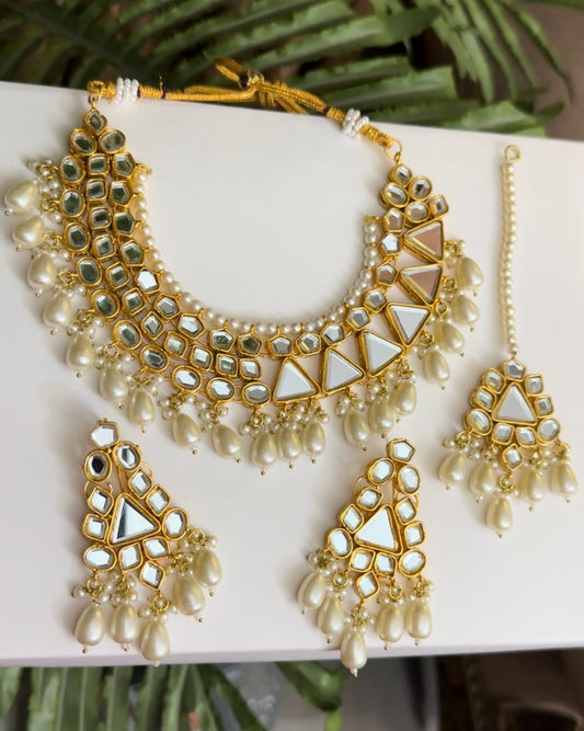 INDIAN KUNDAN NECKLACE SET