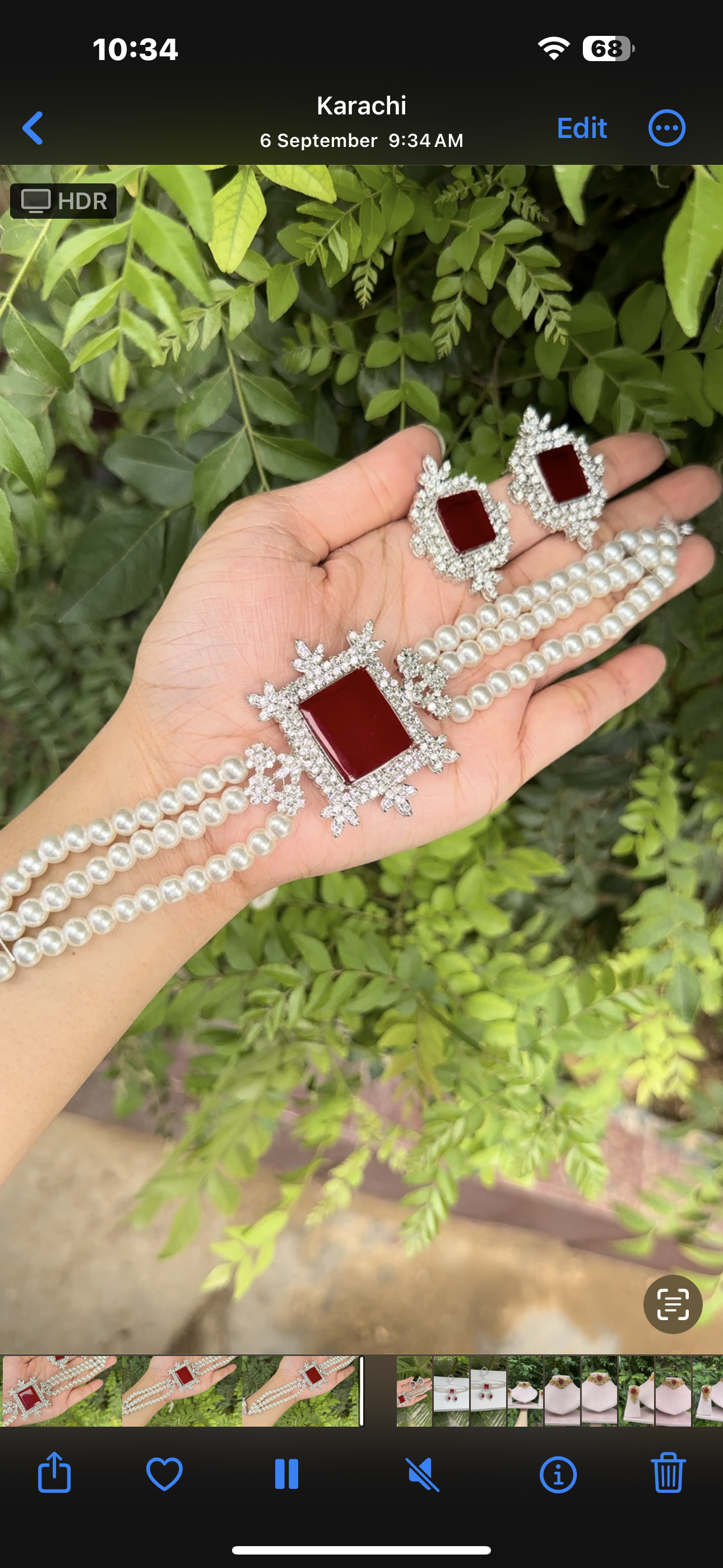 ZIRCON MAROON CHOKAR SET